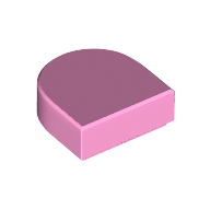 Tile Round 1 x 1 Half Circle (24246)