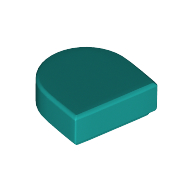 Tile Round 1 x 1 Half Circle (24246)