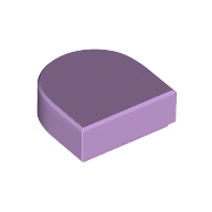 Tile Round 1 x 1 Half Circle (24246)