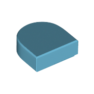 Tile Round 1 x 1 Half Circle (24246)