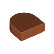 Tile Round 1 x 1 Half Circle (24246)