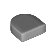 Tile Round 1 x 1 Half Circle (24246)