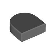 Tile Round 1 x 1 Half Circle (24246)