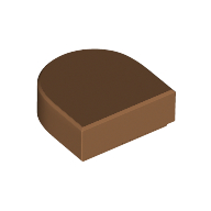 Tile Round 1 x 1 Half Circle (24246)