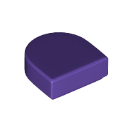 Tile Round 1 x 1 Half Circle (24246)