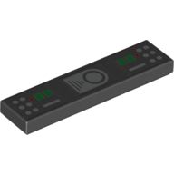 Tile 1 x 4 with Control Panel (Darth Vader Belt) print (2431pr0128)