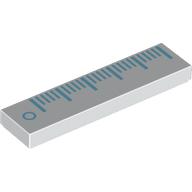 Tile 1 x 4 with Ruler print (2431pr0203)