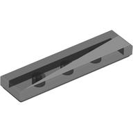 Tile 1 x 4 with Long White Triangle print (2431pr0225)