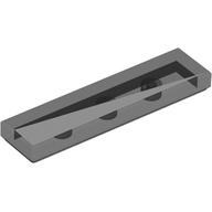 Tile 1 x 4 with Long White Triangle print (2431pr0226)
