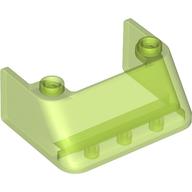 Windscreen 3 x 4 x 1 1/3 with 2 Studs on Top (2437)
