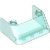 Windscreen 3 x 4 x 1 1/3 with 2 Studs on Top (2437)