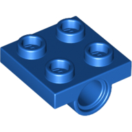 Plate Special 2 x 2 with 1 Pin Hole [Split Underside Ribs] (2444)