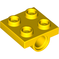 Plate Special 2 x 2 with 1 Pin Hole [Split Underside Ribs] (2444)