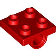 Plate Special 2 x 2 with 1 Pin Hole [Split Underside Ribs] (2444)