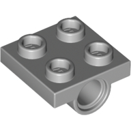 Plate Special 2 x 2 with 1 Pin Hole [Split Underside Ribs] (2444)