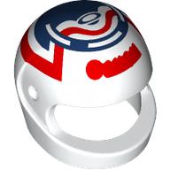 Helmet, Standard with Red/Dark Blue Decorations print (2446pr0065)