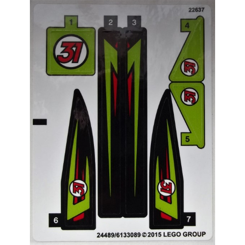 Sticker Sheet for Set 60114-1 (24489)