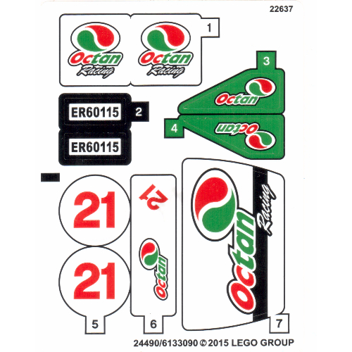 Sticker Sheet for Set 60115-1 (24490)