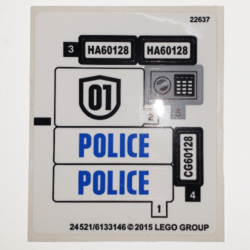 Sticker Sheet for Set 60128-1 (24521)