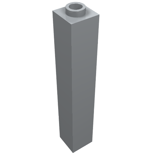 Brick 1 x 1 x 5 with Blocked Open or Hollow Stud (2453a)