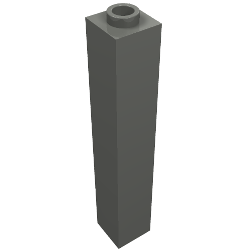 Brick 1 x 1 x 5 with Blocked Open or Hollow Stud (2453a)
