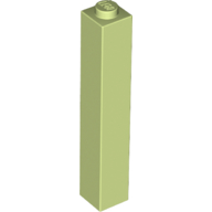 Brick 1 x 1 x 5 with Solid Stud (2453b)