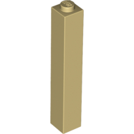 Brick 1 x 1 x 5 with Solid Stud (2453b)