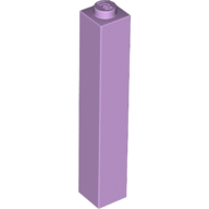 Brick 1 x 1 x 5 with Solid Stud (2453b)