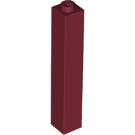 Brick 1 x 1 x 5 with Solid Stud (2453b)