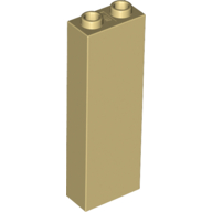 Brick 1 x 2 x 5 with Hollow Studs (2454b)
