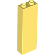 Brick 1 x 2 x 5 with Hollow Studs (2454b)