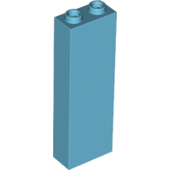 Brick 1 x 2 x 5 with Hollow Studs (2454b)