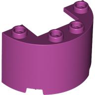 Cylinder Half 2 x 4 x 2 with 1 x 2 Cutout (24593)