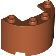 Cylinder Half 2 x 4 x 2 with 1 x 2 Cutout (24593)