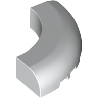 Brick Round Corner 5 x 5 x 1 Curved, Bottom Cut Outs, No Studs, 7 Bottom Tubes (24599)