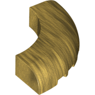 Brick Round Corner 5 x 5 x 1 Curved, Bottom Cut Outs, No Studs, 7 Bottom Tubes (24599)