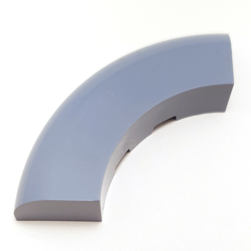 Brick Round Corner 5 x 5 x 1 Curved, Bottom Cut Outs, No Studs, 7 Bottom Tubes (24599)