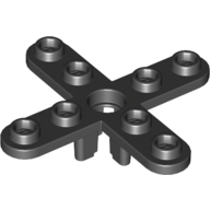 Propeller 4 Blade 5 Diameter with Rounded Ends, Open Hub (2479)