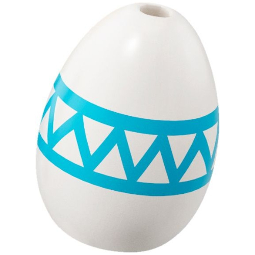 Food Egg with 1.5mm Hole with Medium Azure Decoration print (24946pr0001)
