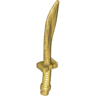 Weapon Sword / Saber with Curved Blade and Hilt (25111)
