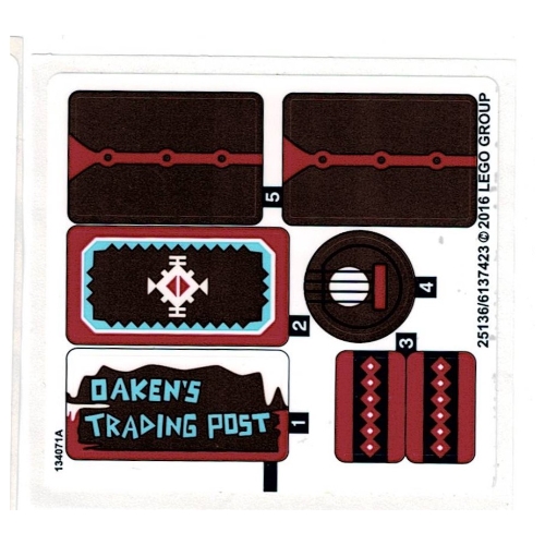 Sticker Sheet for Set 41066-1 (25136)