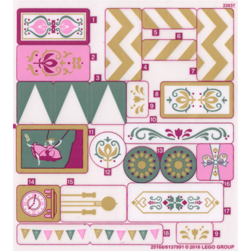 Sticker Sheet for Set 41068-1 (25168)