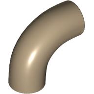Brick Round 1 x 1 diameter Tube with 90 Degree Elbow (2 x 2 x 1) and Axle Holes (Crossholes) at each end (25214)