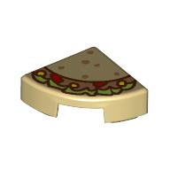 Tile Round 1 x 1 Quarter with Taco print (25269pr0041)