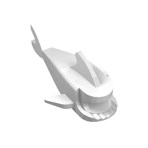 Animal Body Part, Shark Body, without Bottom Tube (2547)