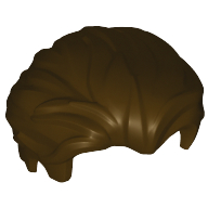 Hair Swept Back with Slight Widow's Peak and Short Side Burns [Plain] (25972)