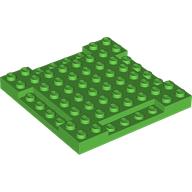 Plate Special 8 x 8 x 2/3 with Four 1 x 4 Recessed Edges (2628)