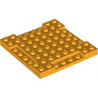 Plate Special 8 x 8 x 2/3 with Four 1 x 4 Recessed Edges (2628)