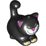Animal, Cat, Chubby with White Face, Tan Toes, Green Eyes, Dark Pink Ears, Nose print (2652pr0005)