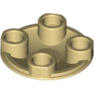 Plate Round 2 x 2 with Rounded Bottom [Boat Stud] (2654)